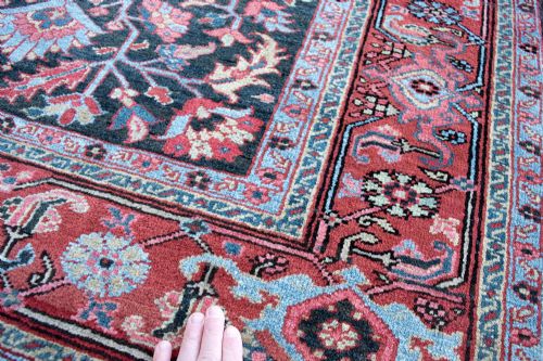 ANTIQUE HERIZ RUG 192X147CM - ADDITIONAL PHOTO 1
