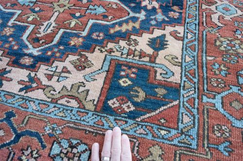 ANTIQUE KARAJA RUG 188X142CM - ADDITIONAL PHOTO 1