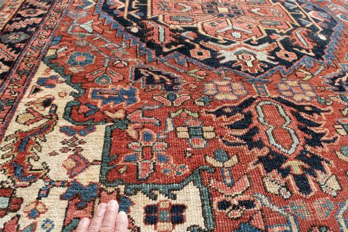 ANTIQUE HERIZ RUG 206X152 CM - ADDITIONAL PHOTO 4