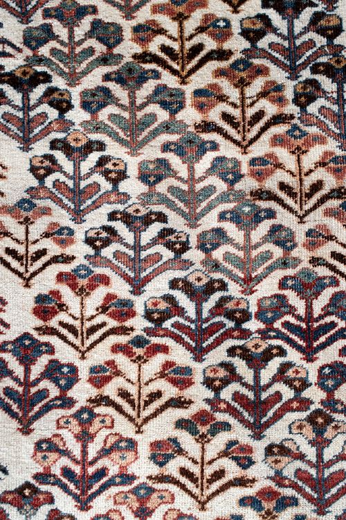 AN ANTIQUE AFSHAR RUG 105X65CM - ADDITIONAL PHOTO 2