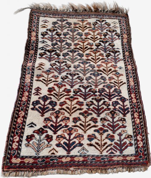 AN ANTIQUE AFSHAR RUG 105X65CM - ADDITIONAL PHOTO 4