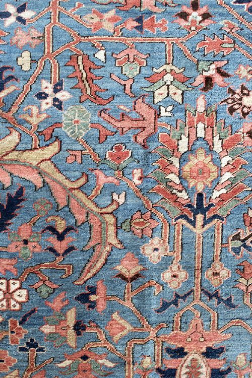 SKY BLUE HERIZ CARPET 389X271 CM - ADDITIONAL PHOTO 6
