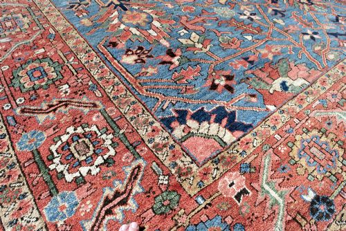 SKY BLUE HERIZ CARPET 389X271 CM - ADDITIONAL PHOTO 8