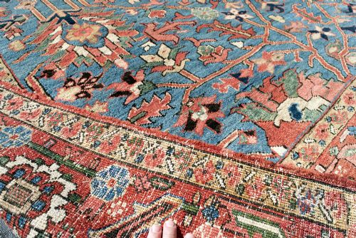 SKY BLUE HERIZ CARPET 389X271 CM - ADDITIONAL PHOTO 9