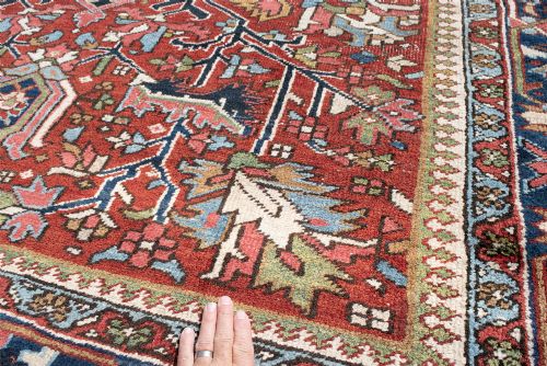 AN OLD HERIZ CARPET 333X239CM - ADDITIONAL PHOTO 2