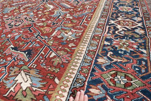 AN OLD HERIZ CARPET 333X239CM - ADDITIONAL PHOTO 3