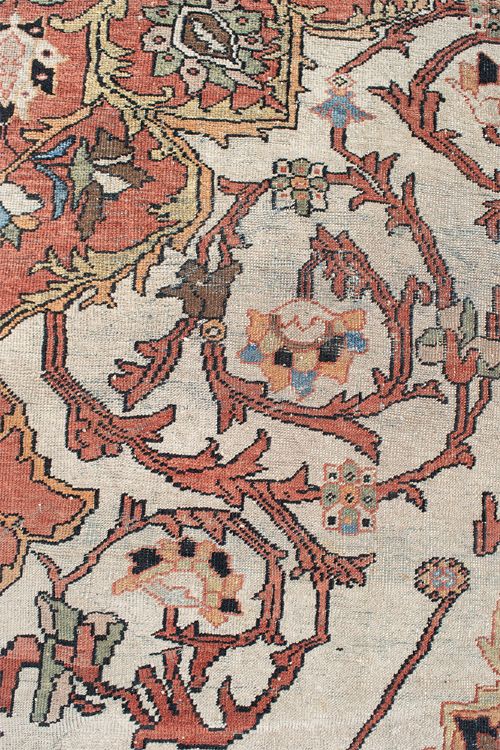 AN ANTIQUE MAHAL CARPET 380X333CM - ADDITIONAL PHOTO 7