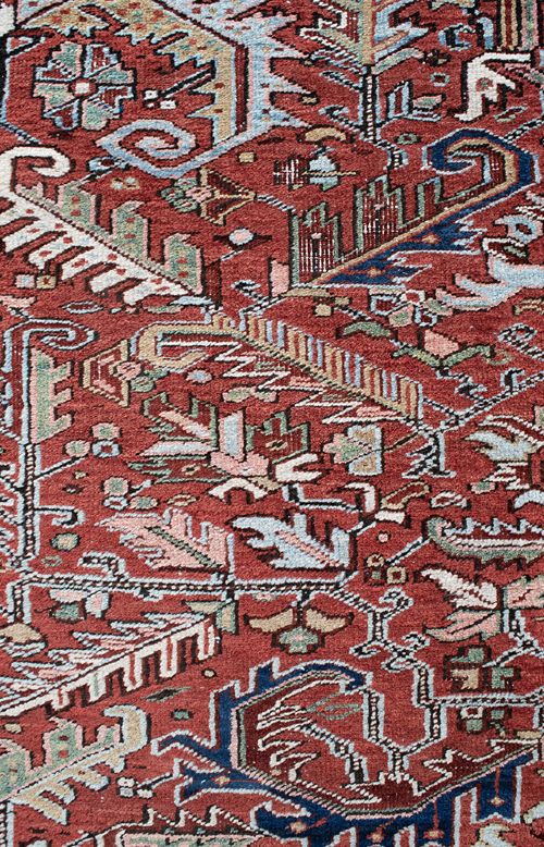 An antique Heriz Carpet 314x224cm View VI