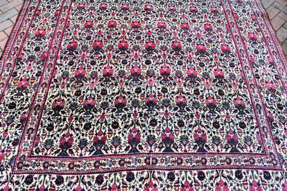 Antique Persian Tehran carpet View V