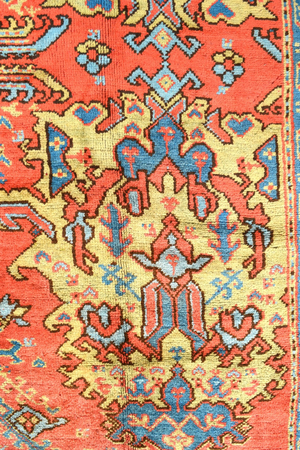 Antique Turkish Ushak room size carpet  View III