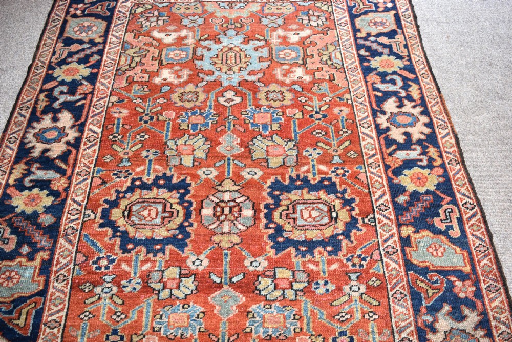 Antique Heriz small carpet/rug View IV