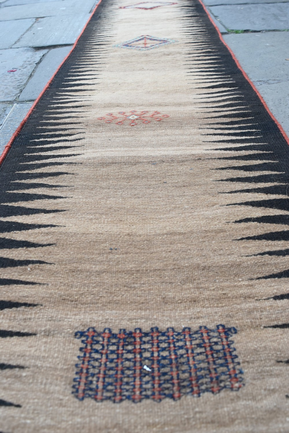 Antique Quchan Kurd Kurd Kilim narrow runner View III