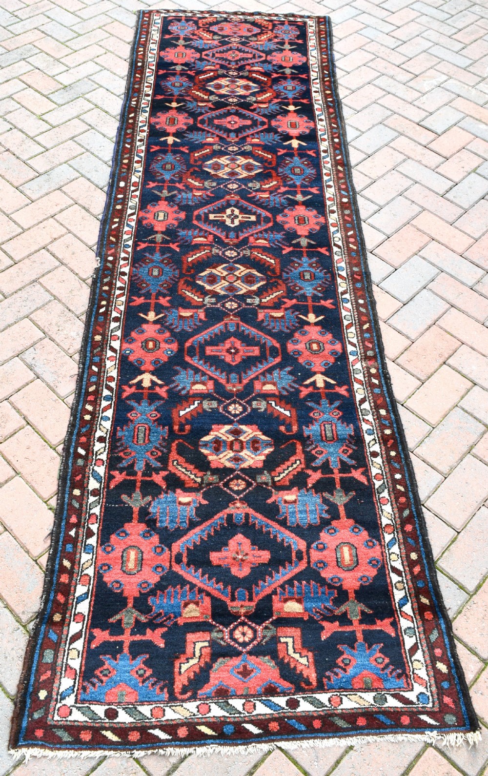 Antique Persian Hamadan narrow runner