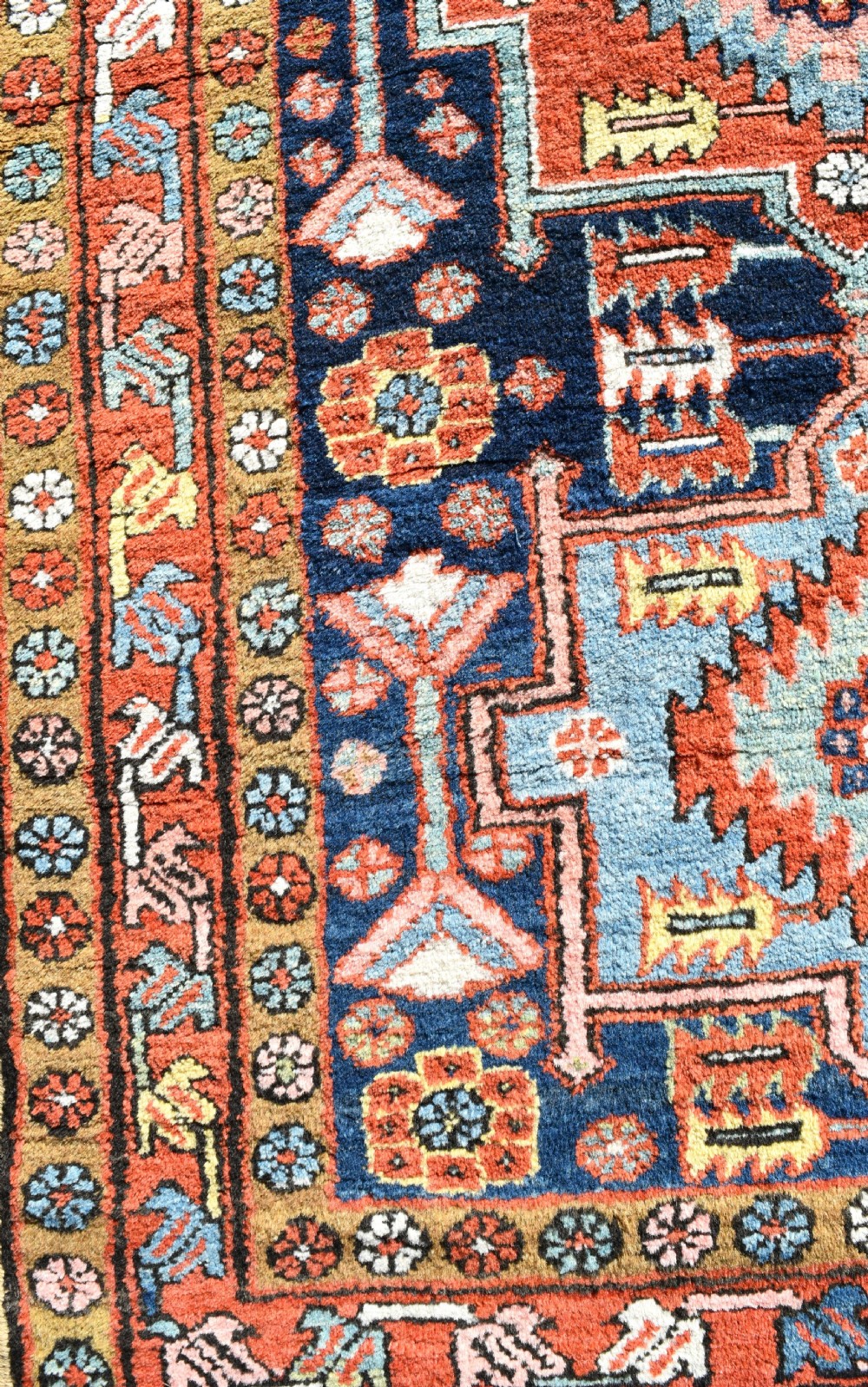 Antique Persian Heriz small rug View IV