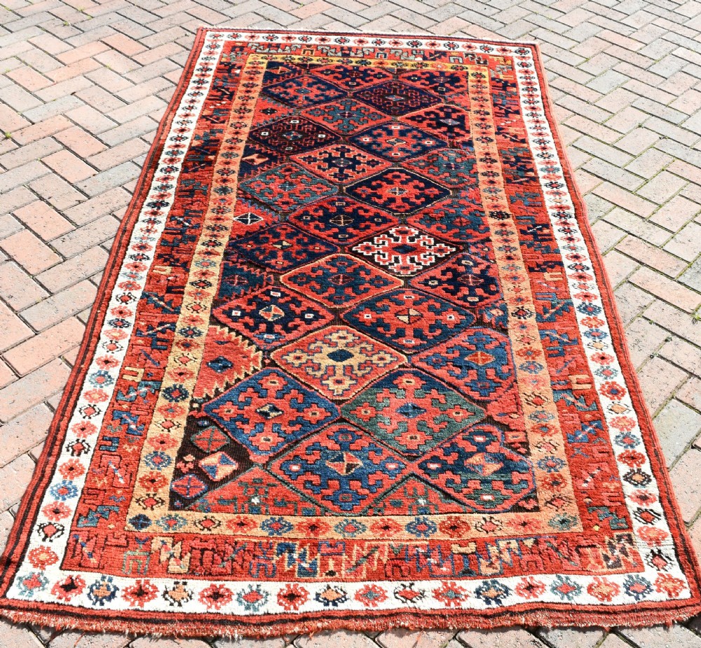 Antique Kurdish Saug Bulag carpet View II
