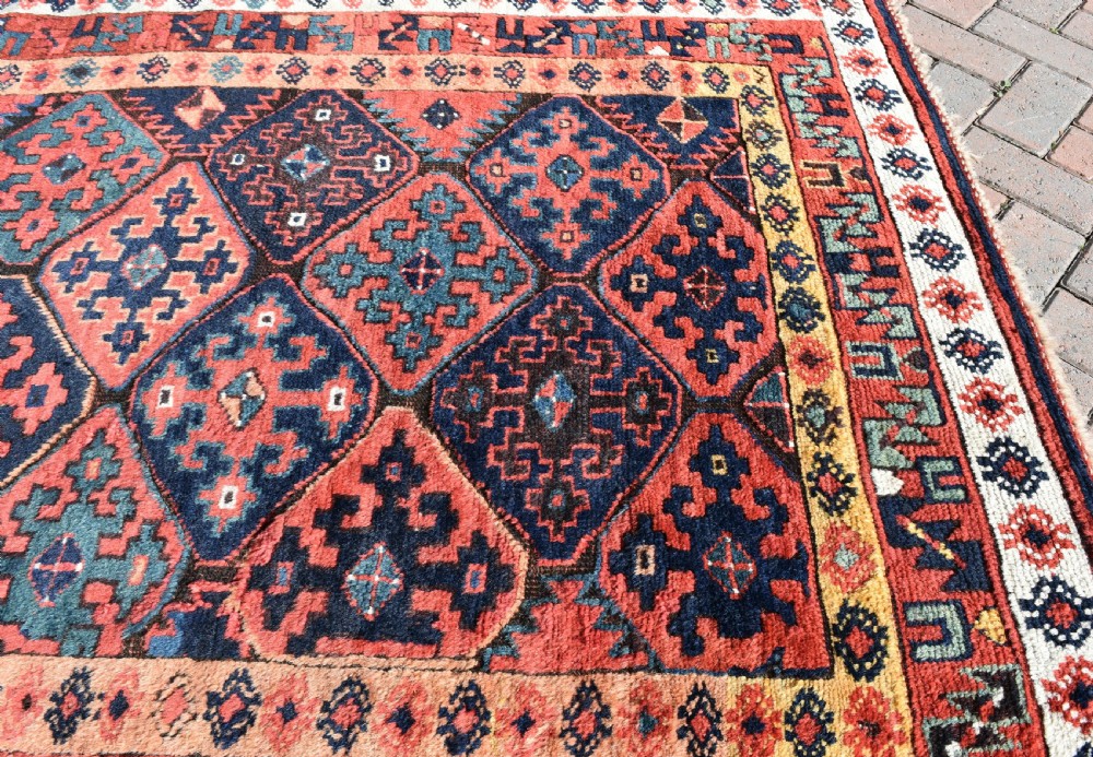 Antique Kurdish Saug Bulag carpet View IX
