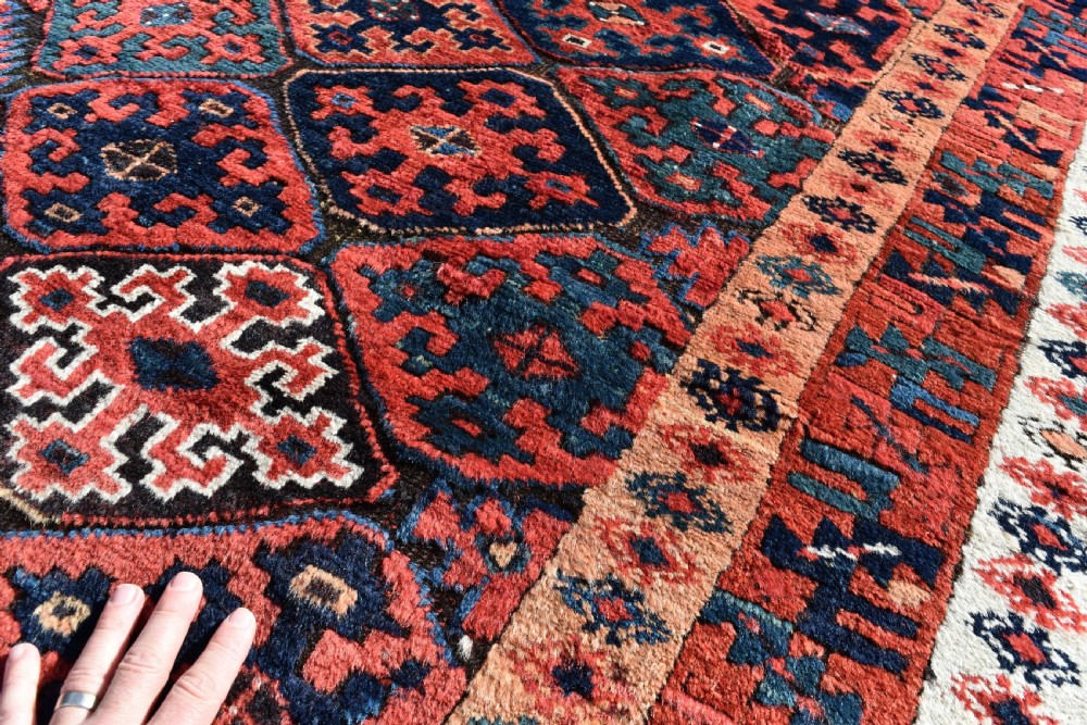 Antique Kurdish Saug Bulag carpet View XI