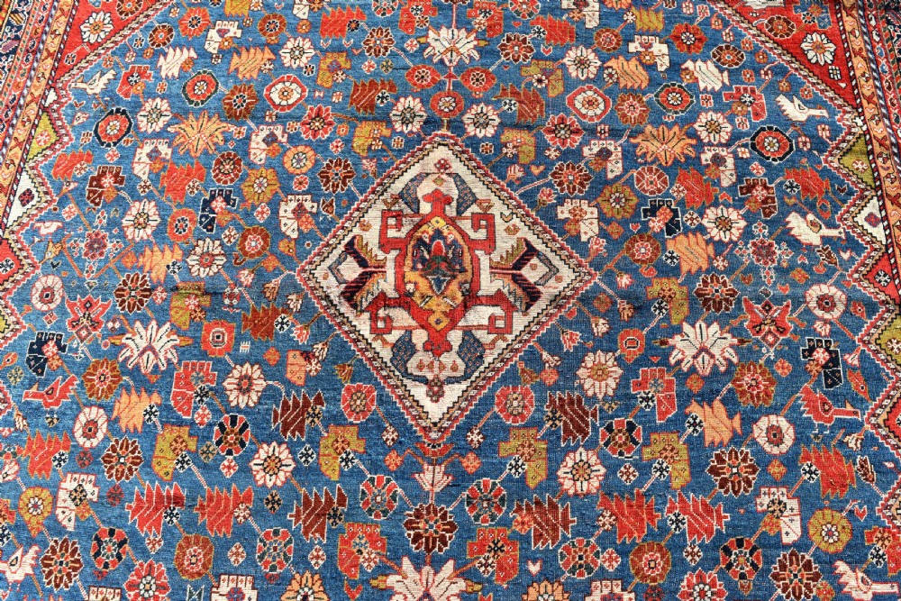 Fine antique Persian Qasgai carpet View III