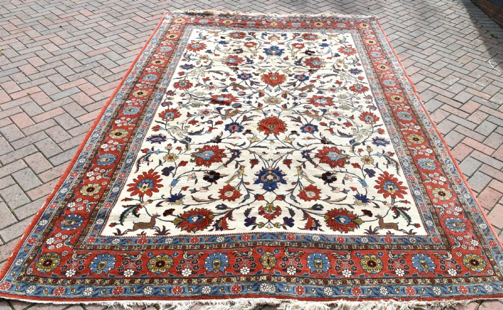Antique Persian Qum/Veramin carpet