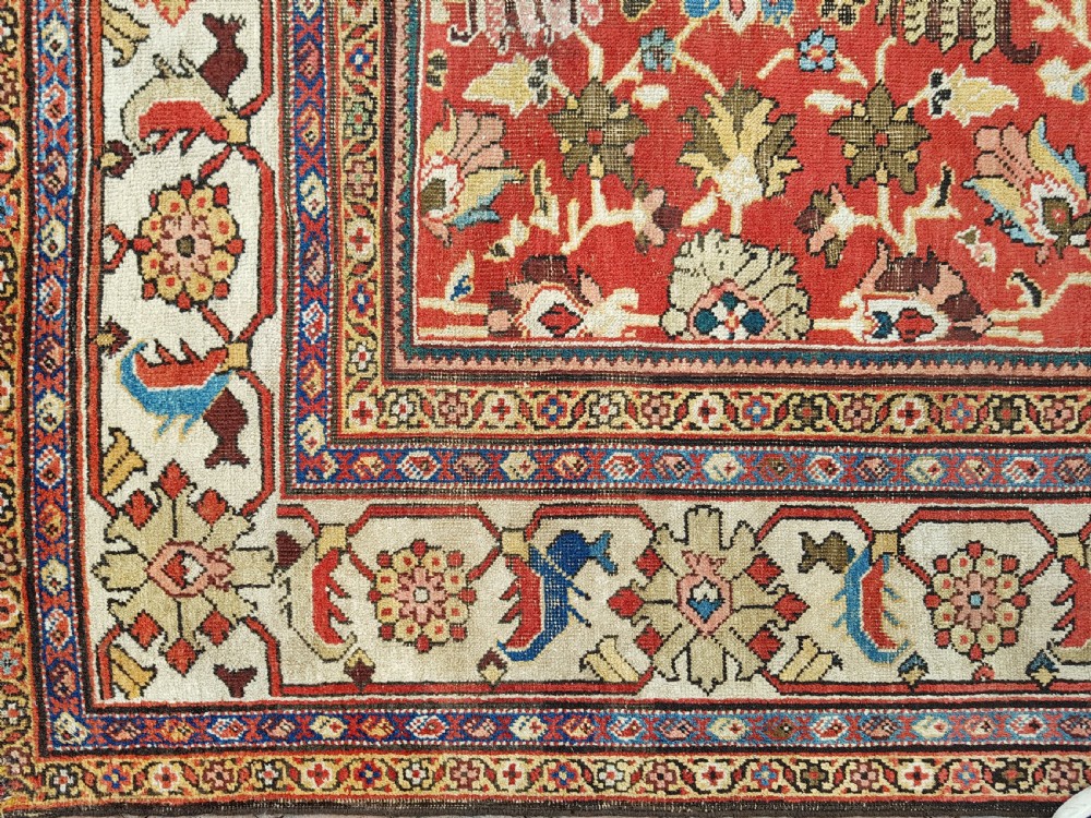 Antique Persian Mahal Room size carpet View II