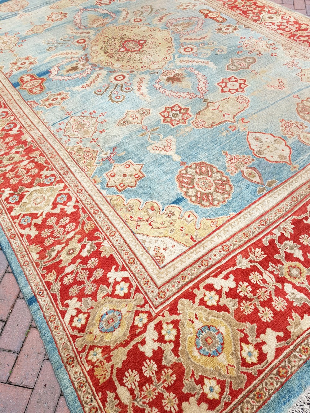 Fine Antique Persian Ziegler Mahal Carpet View III
