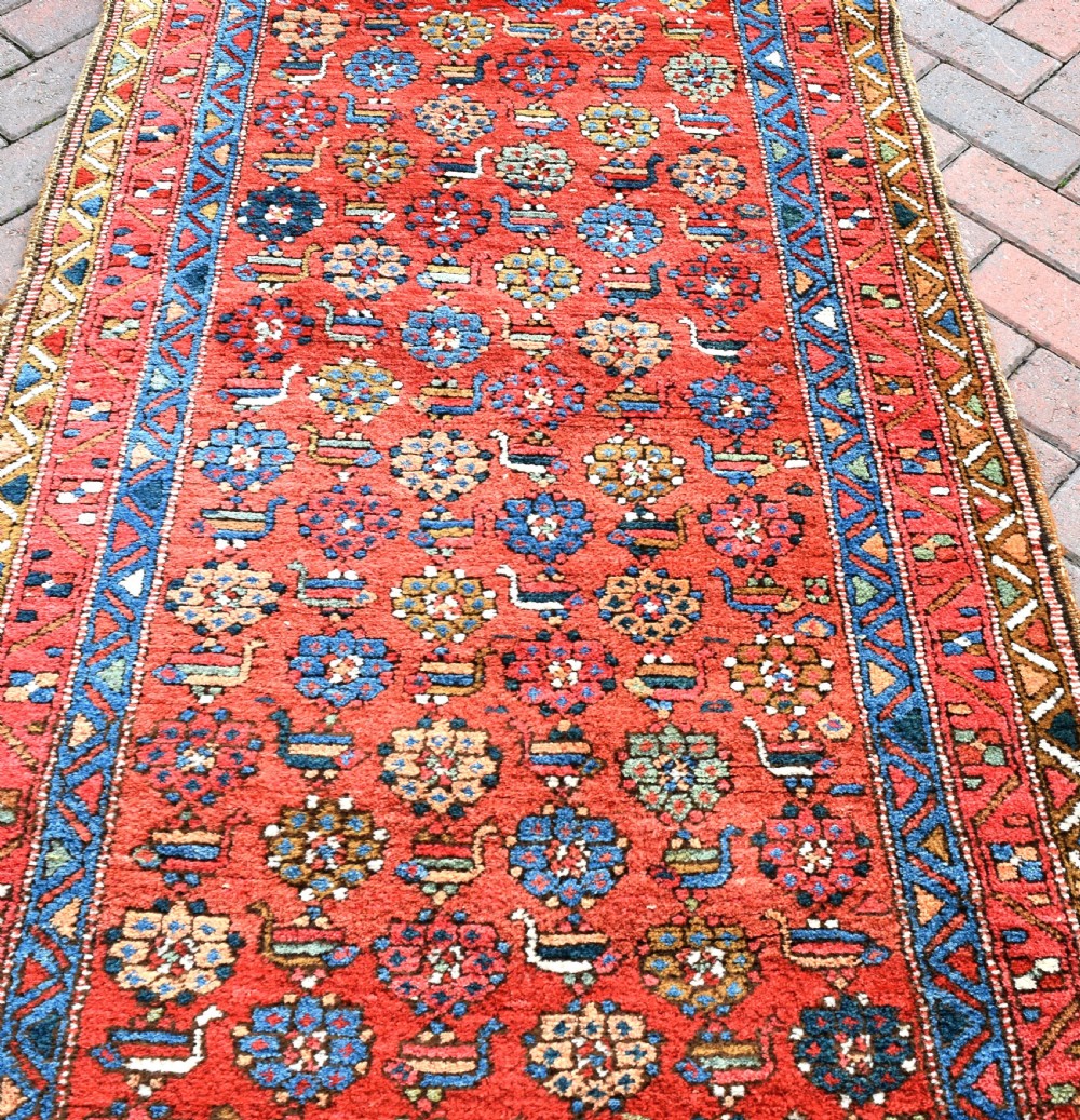 Antique Persian Heriz runner View V