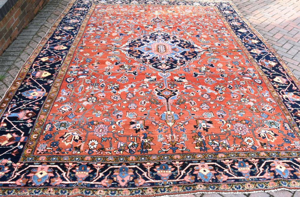 Good Antique Persian Heriz carpet View IX