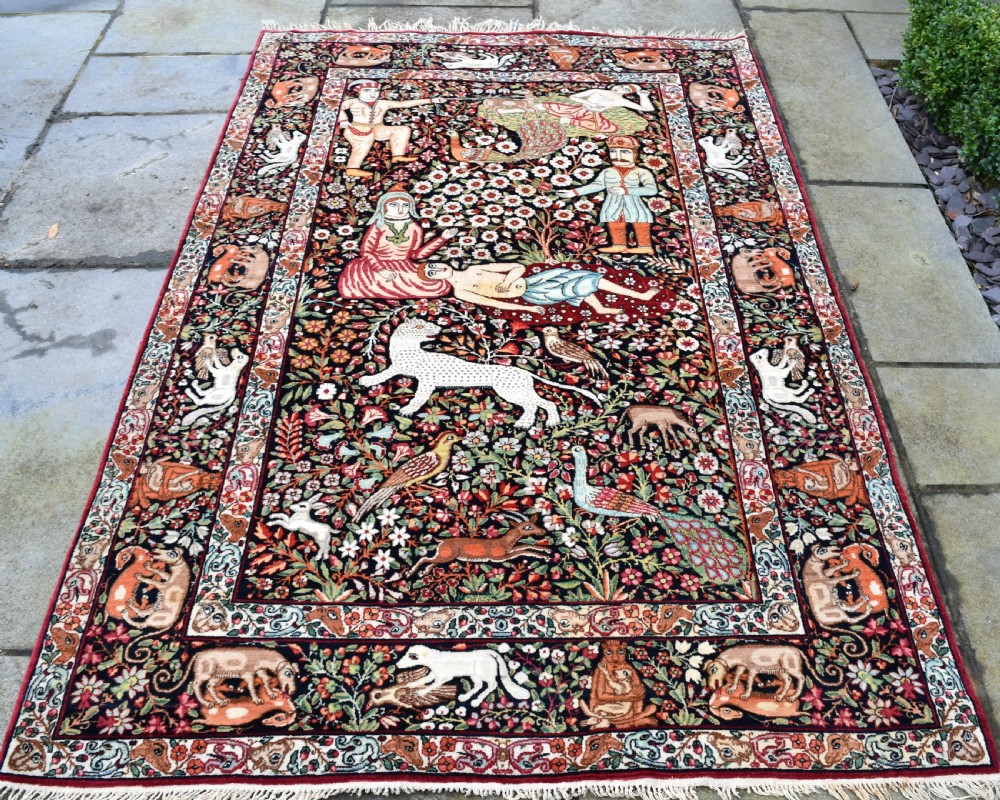 Very Fine antique Persian Kirman rug