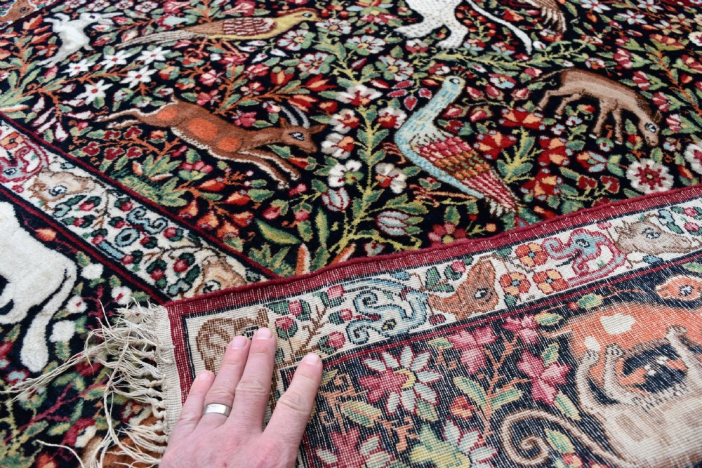 Very Fine antique Persian Kirman rug View VII