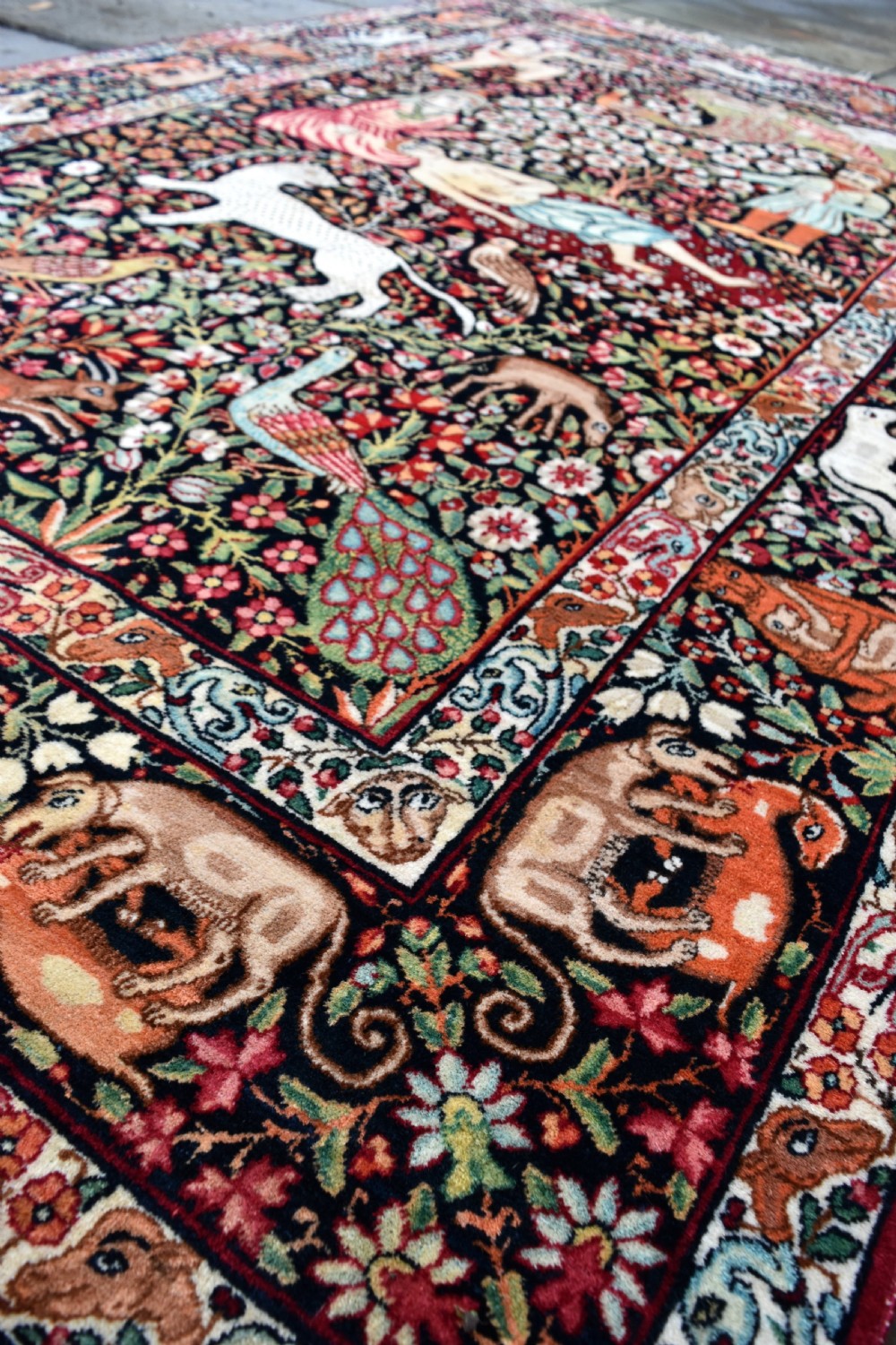 Very Fine antique Persian Kirman rug View IX