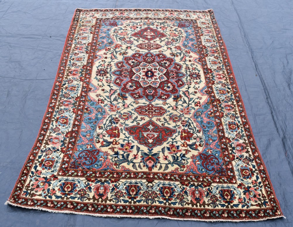 Antique Persian Baktiari Rug (one of pair if required) 216x133cm