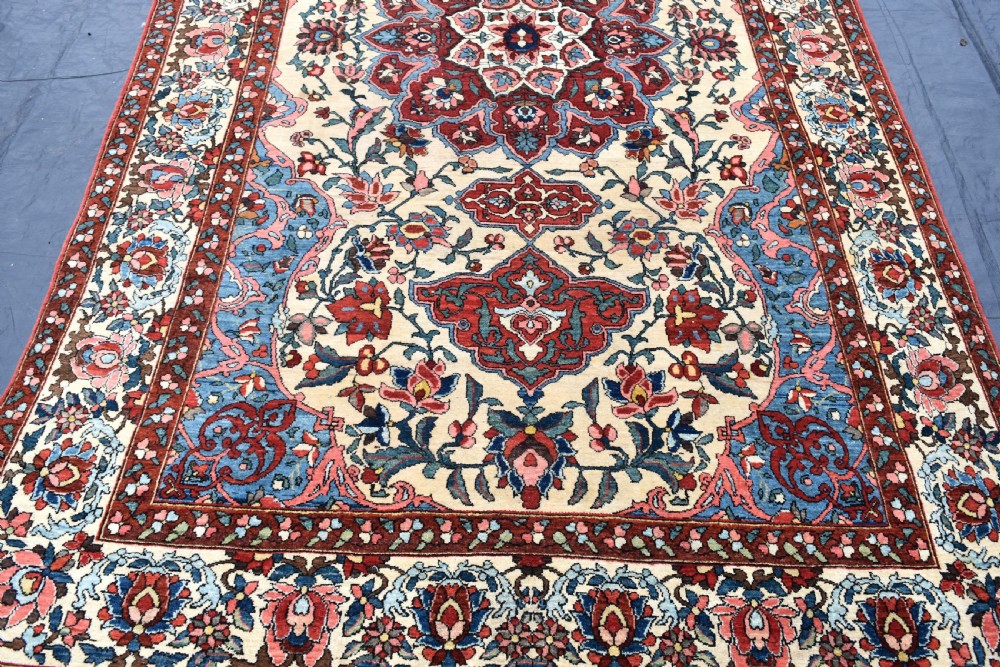 Antique Persian Baktiari Rug (one of pair if required) 216x133cm View II