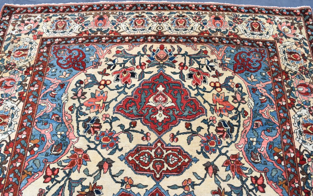 Antique Persian Baktiari Rug (one of pair if required) 216x133cm View IV