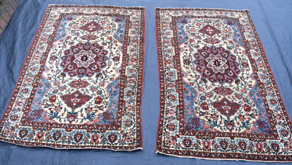 Antique Persian Baktiari Rug (one of pair if required) 216x133cm View VIII