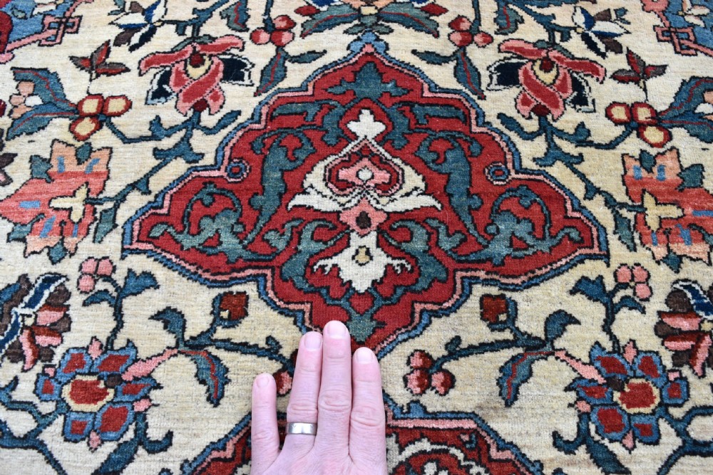 Antique Persian Baktiari Rug (one of pair if required) 216x133cm View XI