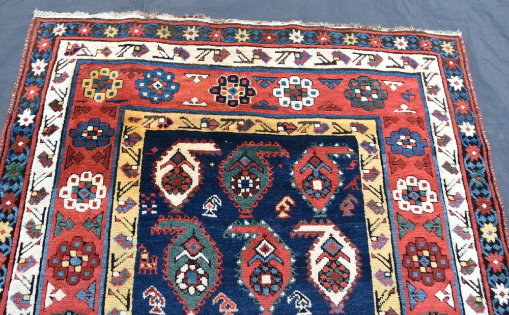 Antique Caucasian Kazak runner 286x116cm View V