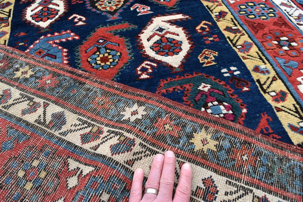 Antique Caucasian Kazak runner 286x116cm View VIII