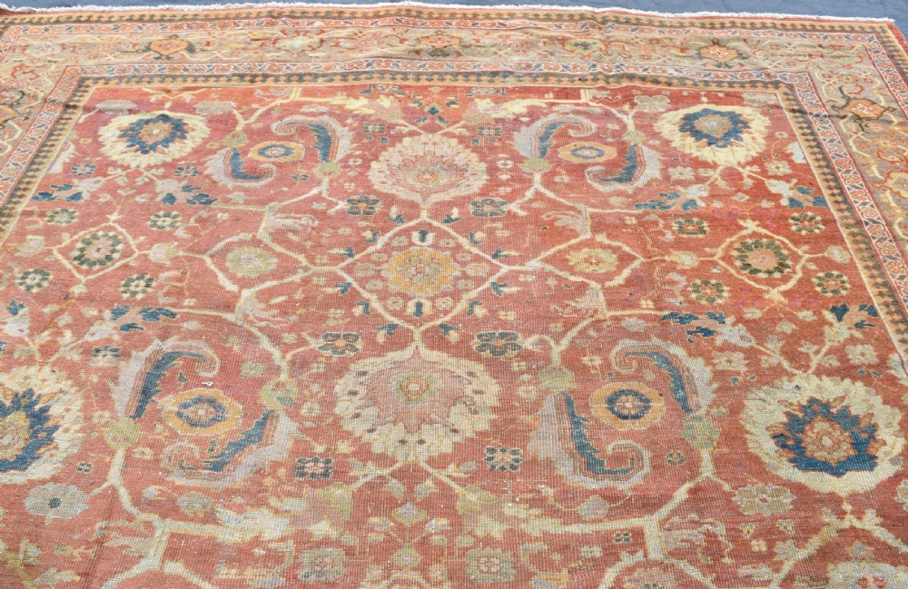 Antique Persian Mahal carpet 406x319cm View IV