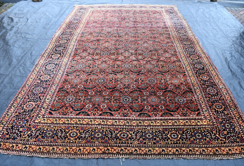 Antique North West Persian carpet 376x267cm