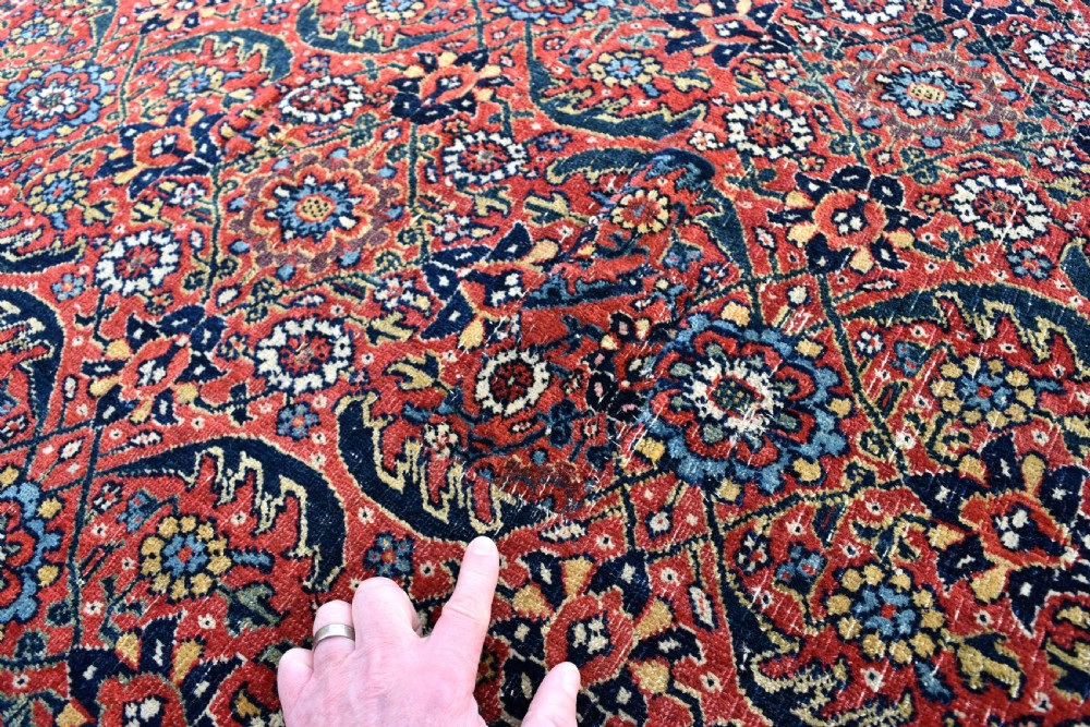 Antique North West Persian carpet 376x267cm View V
