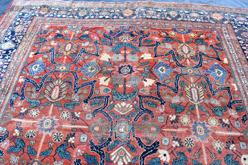 Antique Persian Sarouk Ferahan carpet 376x267cm View IV