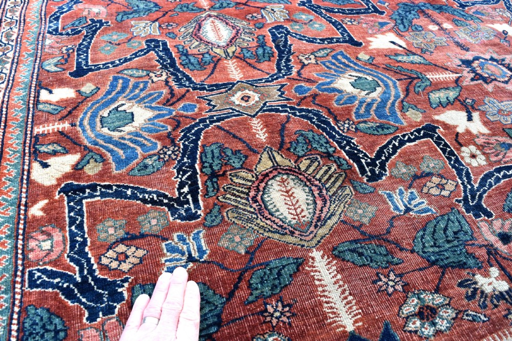 Antique Persian Sarouk Ferahan carpet 376x267cm View V