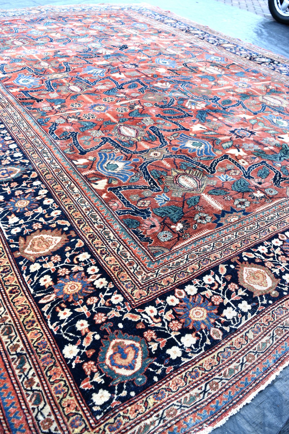 Antique Persian Sarouk Ferahan carpet 376x267cm View VI