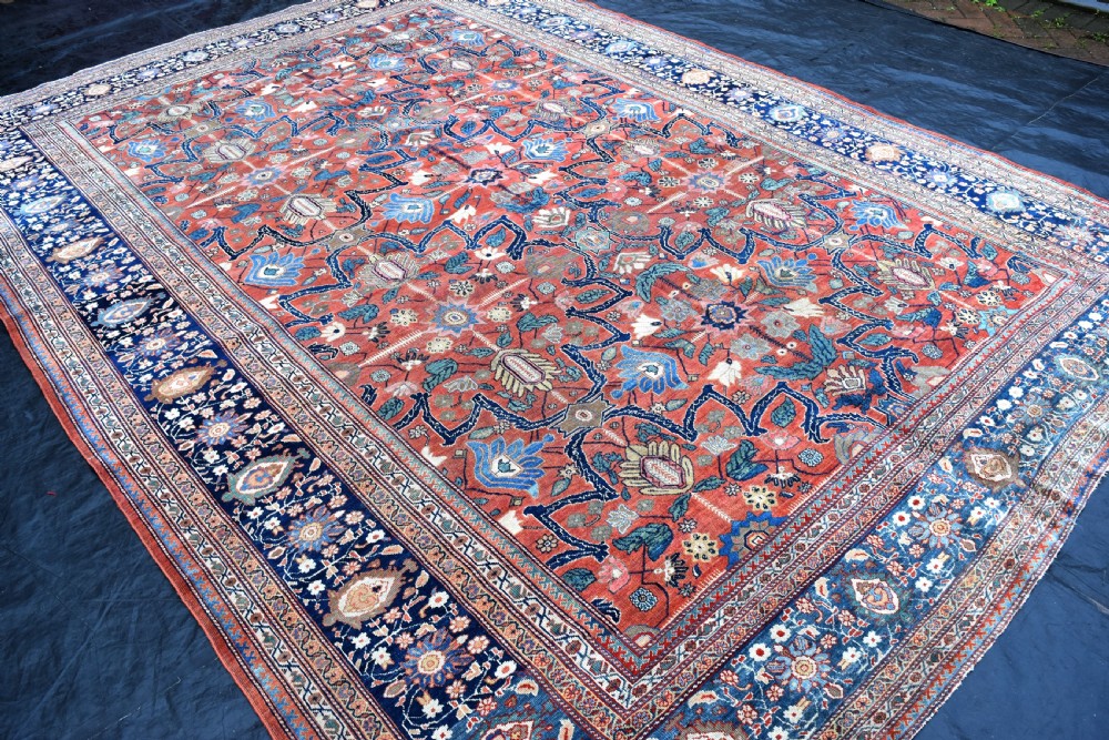 Antique Persian Sarouk Ferahan carpet 376x267cm View IX