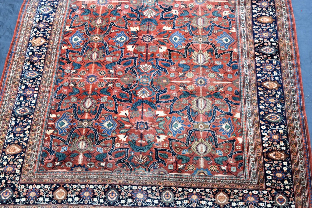 Antique Persian Sarouk Ferahan carpet 376x267cm View XII