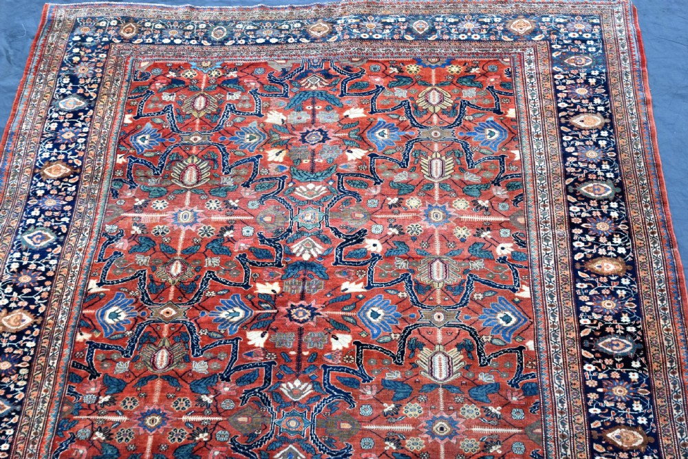 Antique Persian Sarouk Ferahan carpet 376x267cm View XIII