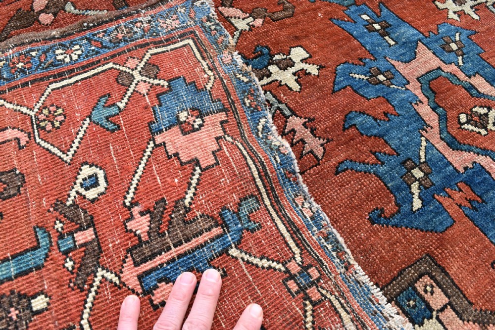 Antique Persian Serapi carpet 376x267 View VI