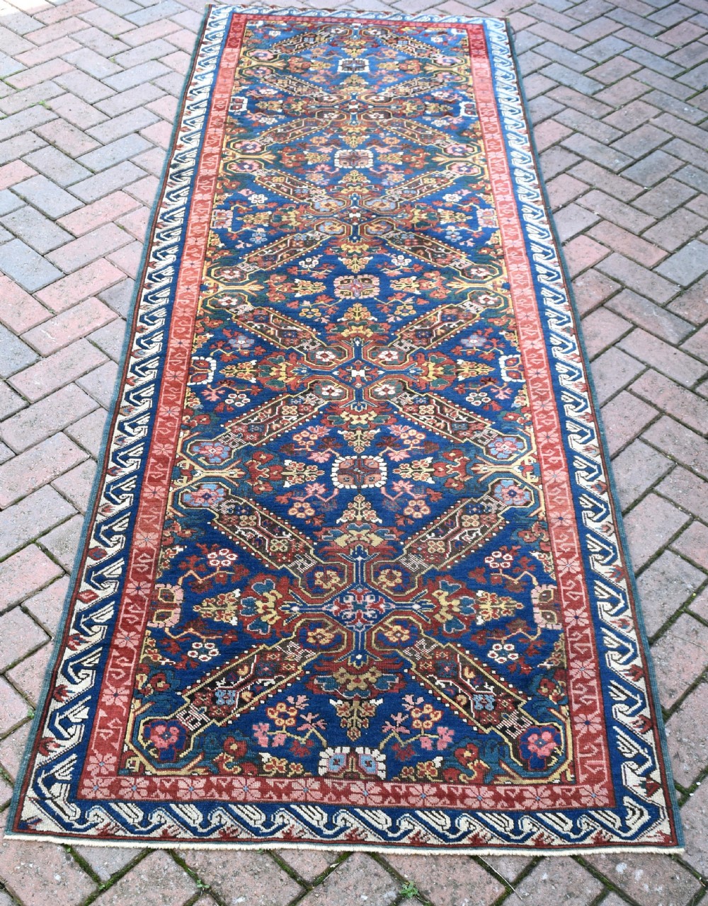 Antique Caucasian Seychor long rug 277x98cm