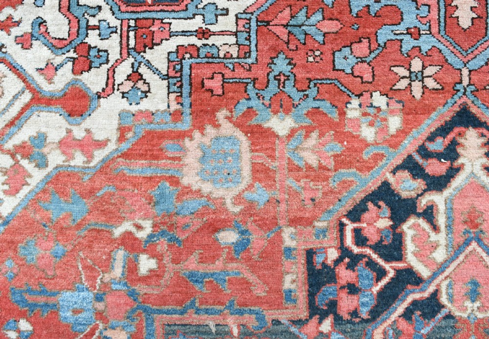 A Good antique Persian Heriz/Karaja carpet 383x296cm View IX
