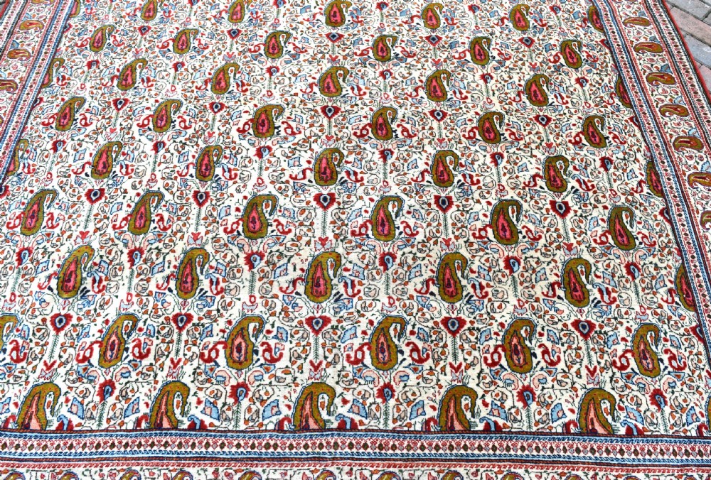 Old Persian Qum carpet 297x213cm View II